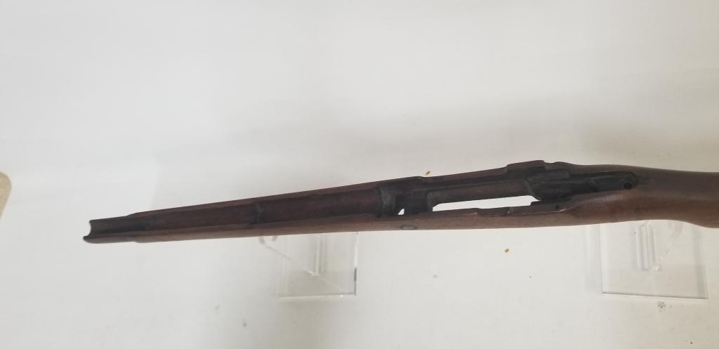 wooden military rifle stock