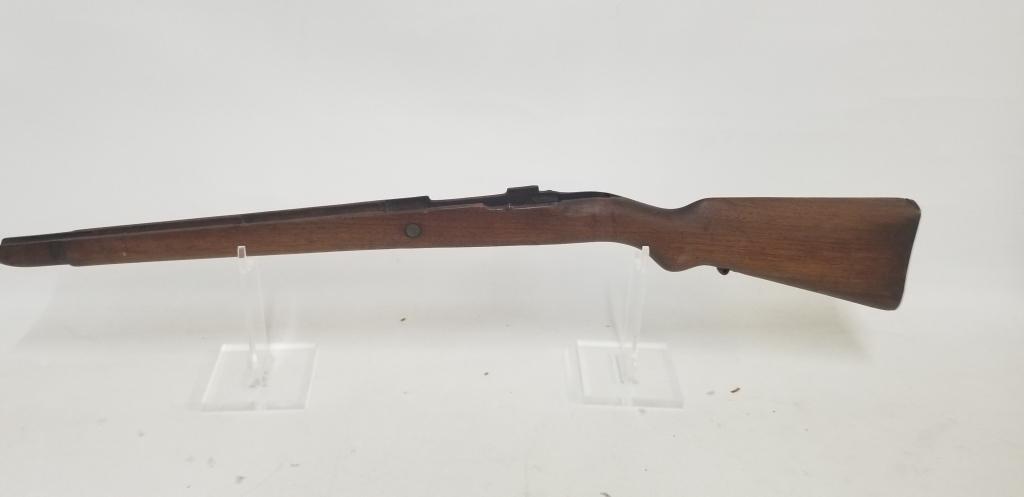 wooden military rifle stock