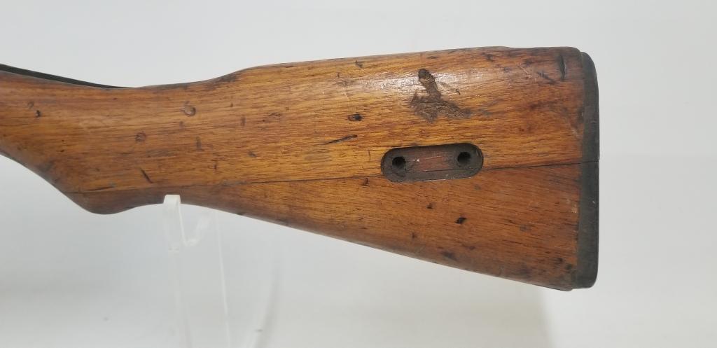 wooden military rifle stock