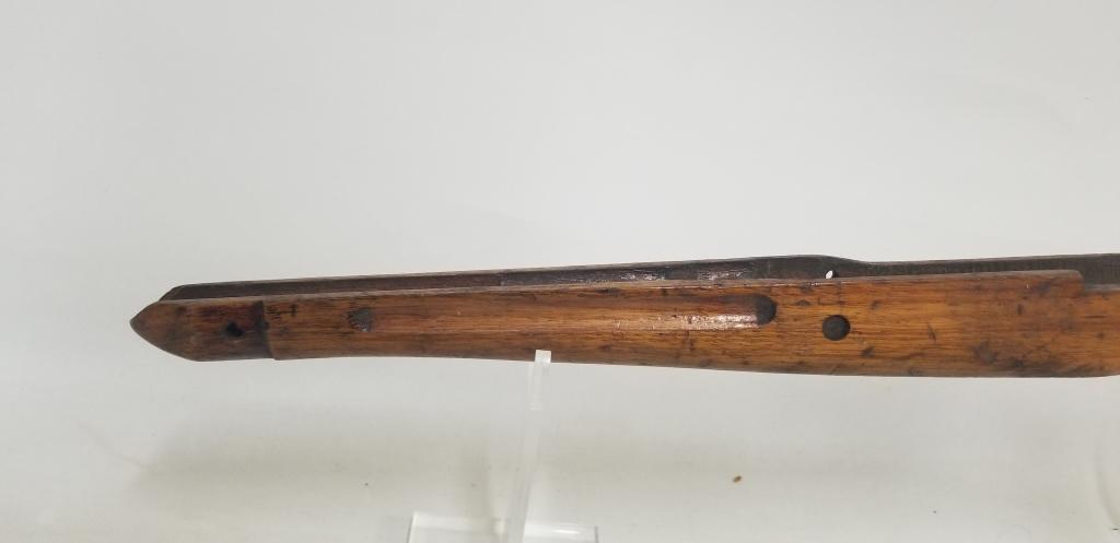 wooden military rifle stock