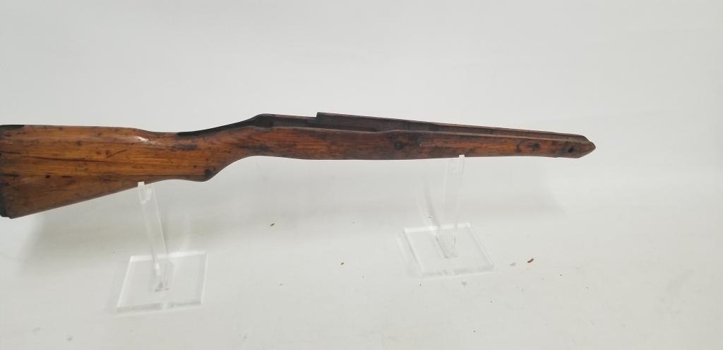 wooden military rifle stock