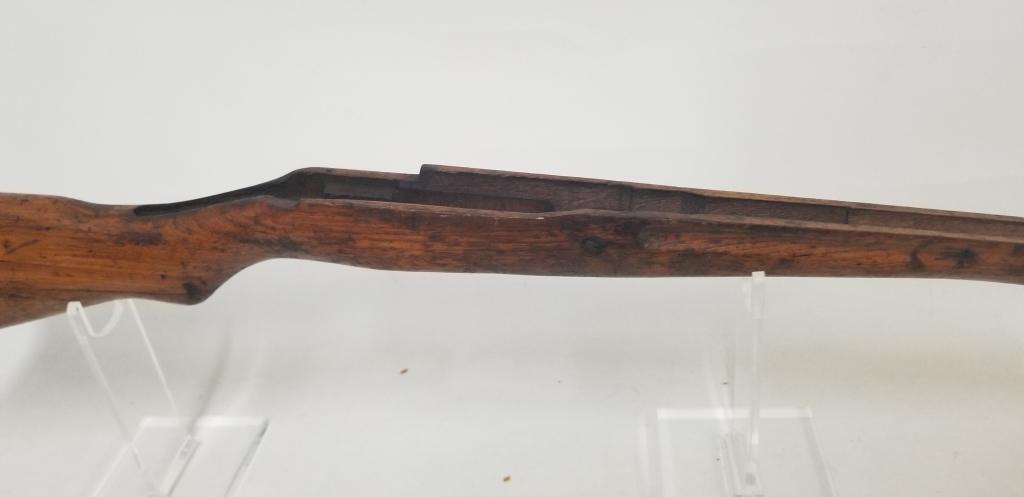 wooden military rifle stock