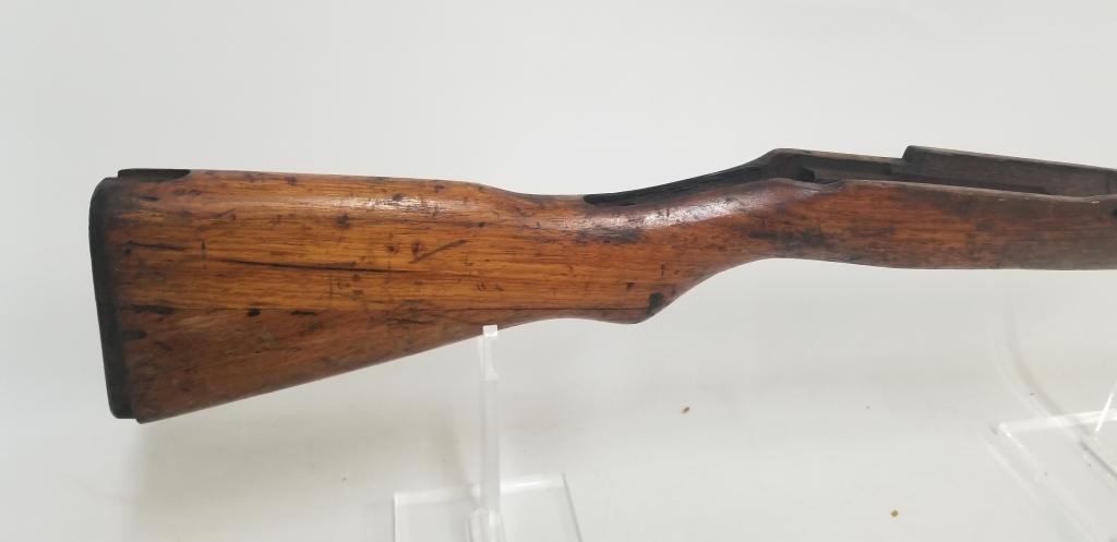 wooden military rifle stock