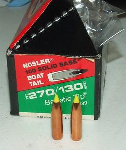 Nosler .270 130 gr  26 ct