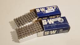 2-50 Ct. Box 357mag Empty Nickle Casings