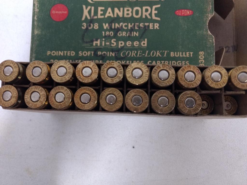 18 Live Rnds & 2 Spent Kleanbore 308win 180gr Psp