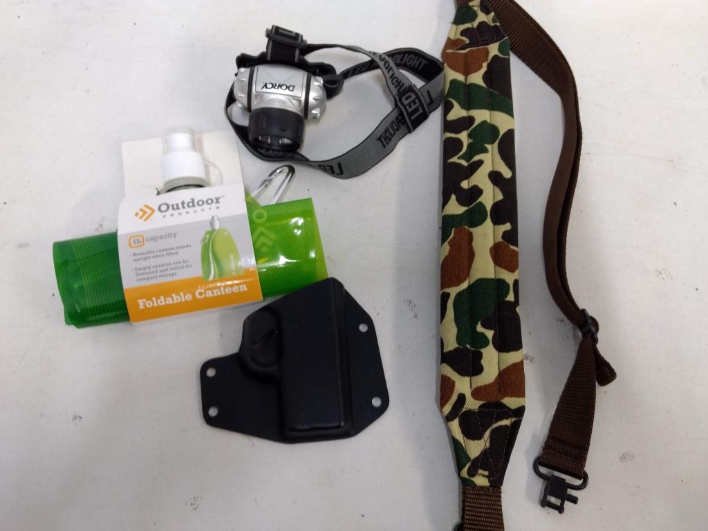 Rifle Sling-foldable Canteen-holster-headlamp