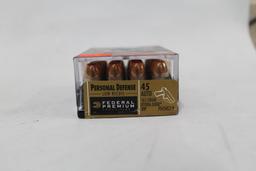 Box Of Federal Premium 45 Auto 165 Gr. Hydra-shok