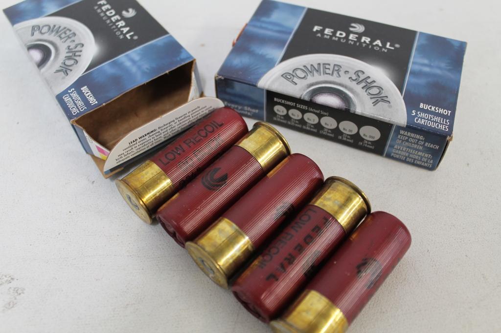 2- Boxes Of Federal 12ga 2 3/4 00 Buck Low Recoil