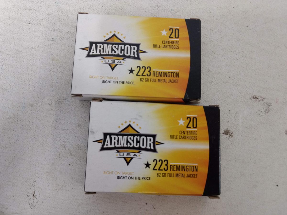 2-20 Rnd Box Armscor 223 62gr Fmj