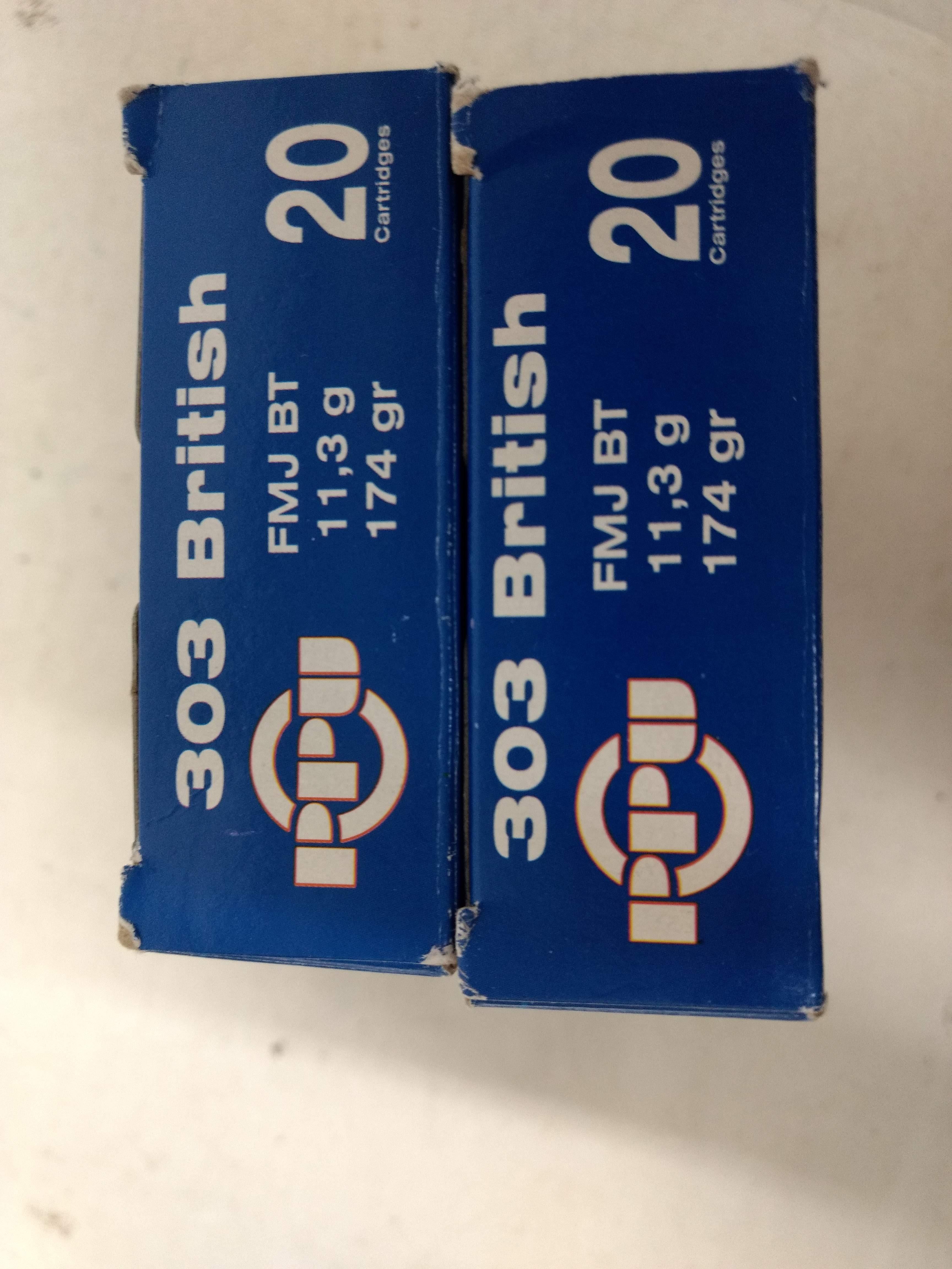 2-20 Rnd Box Ppu 303 Brit 174gr Fmj Bt