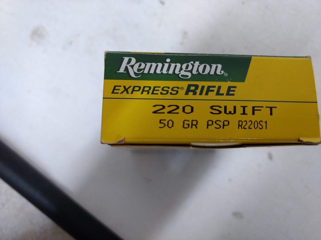 20 Rnd Box Remington 220 Swift 50gr Psp