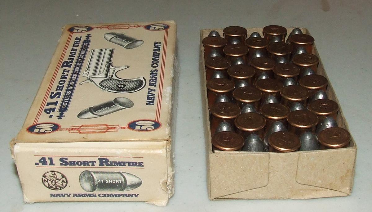 50 Round Box Navy Arms 41 Short Rf