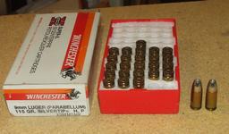 26 Rounds Winchester 9mm Luger