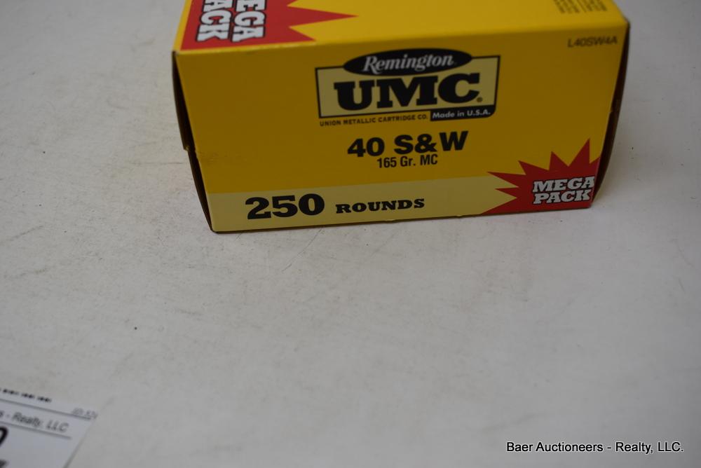 250 Rnd Box Remington Umc 40 S & W 165gr Mc