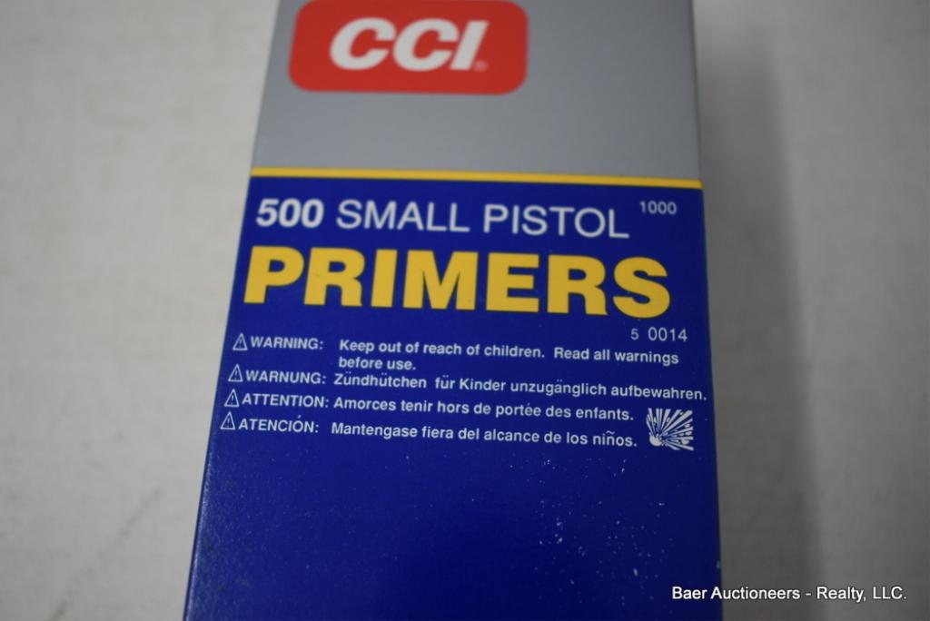1000 Rnd Box Cci No 500 Sm Pistol Primers