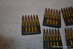 42 Rnds On 7 Stripper Clips Of 7.35 Italian