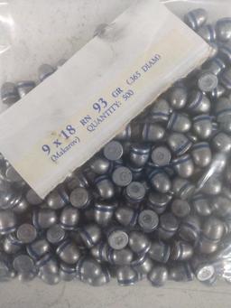 240 pcs 9x18 rn 93gr Master Cast bullets