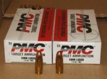 2 - 50 Rounds PMC 9mm Luger