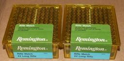2 - 100 Remington 22 lr Match