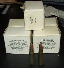 5 - 20 Rounds Russian 7.62X39