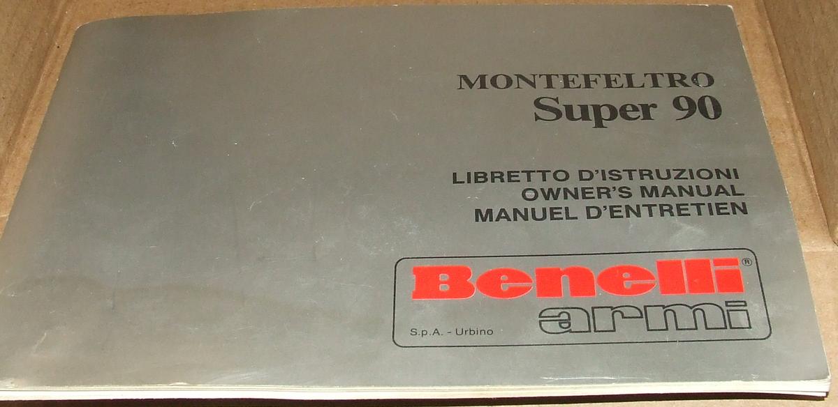 Benelli Montefeltro Super 90 Manual