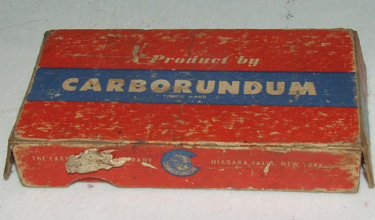 Carborundum Razor Stone & Box