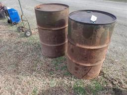 2 50 gal. Barrels