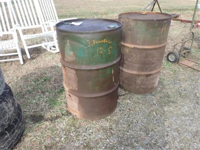 2 50 gal. Barrels