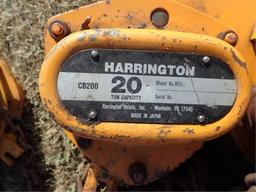 Harrington CB20 20 Ton Capacity Chain Hoist