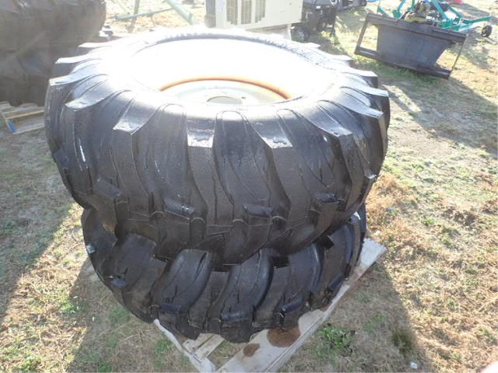 Pallet - 2 Tires 17.5x24 & Rims