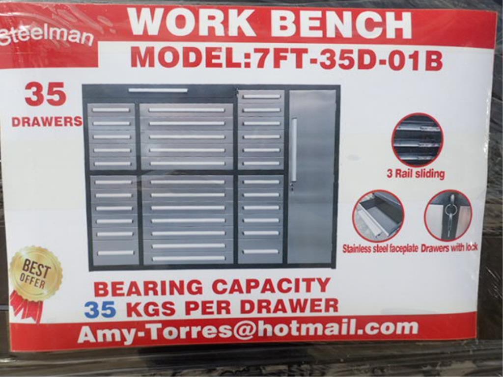 Steelman Work Bench Model 7-Ft-35D-01B