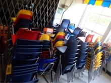 Approx 150 Plastic Chairs w/Metal Legs