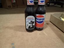 2 Pepsi Bottles - 1000th Nascar Start 6-15-86