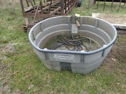 300 Gallon Water Trough w/ Cement Slabs