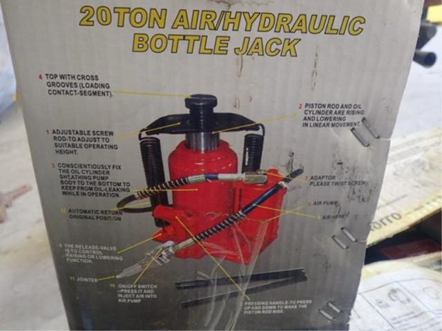 20 Ton Air / Hydraulic Bottle Jack (NIB)