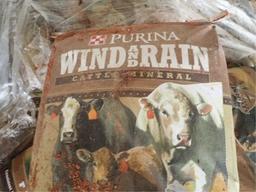 (11) Bags of Purina Wind/Rain Cattle Mineral