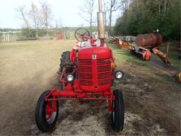 Farmall Super A w/ Cultivator (Motor Stuck)