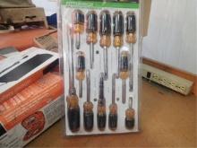 Pittsburg 12-Pc. Cushion-Grip Screwdriver Set