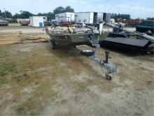 16' Flat-bottom Boat w/ 4-Stroke Yamaha Trolling