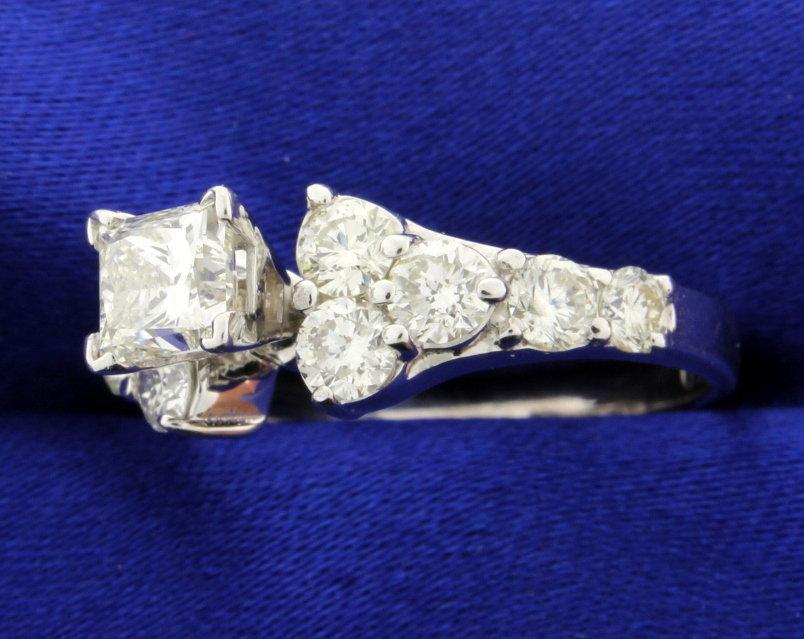 2 1/2 Ct Princess Cut Diamond Ring