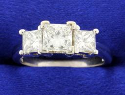 2.10 Ct Tw Three Stone Diamond Ring