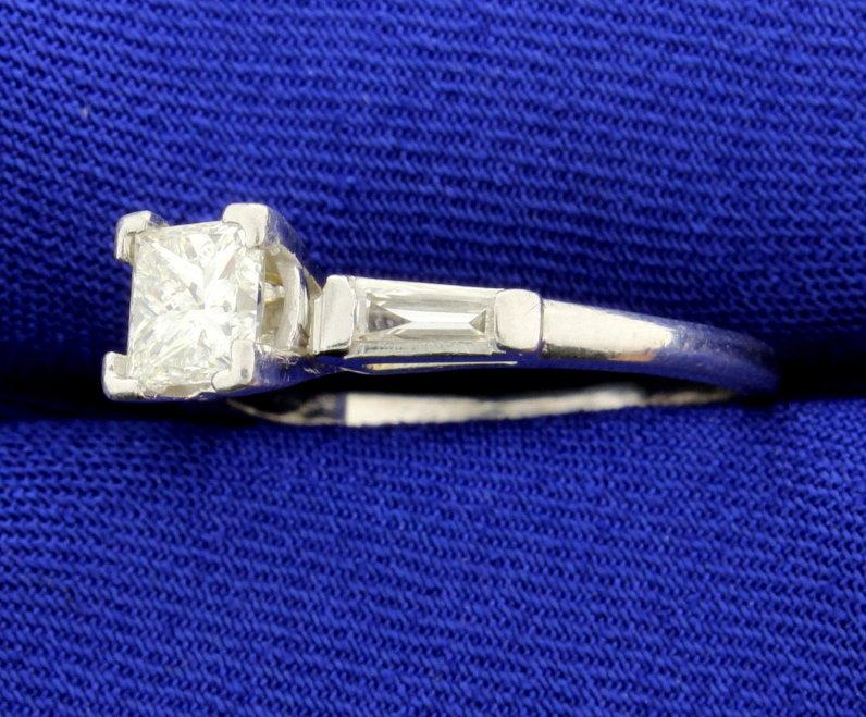Over 1 Ct Tw Platinum Diamond Engagement Ring