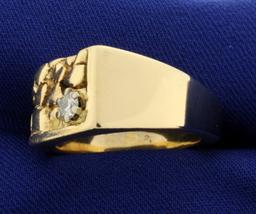Nugget Style Diamond Ring