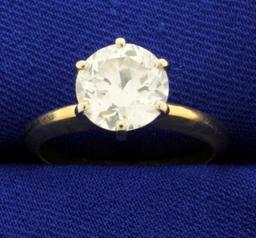 Gia Certified 2 Ct Solitaire Diamond Ring