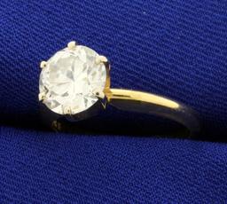 Gia Certified 2 Ct Solitaire Diamond Ring