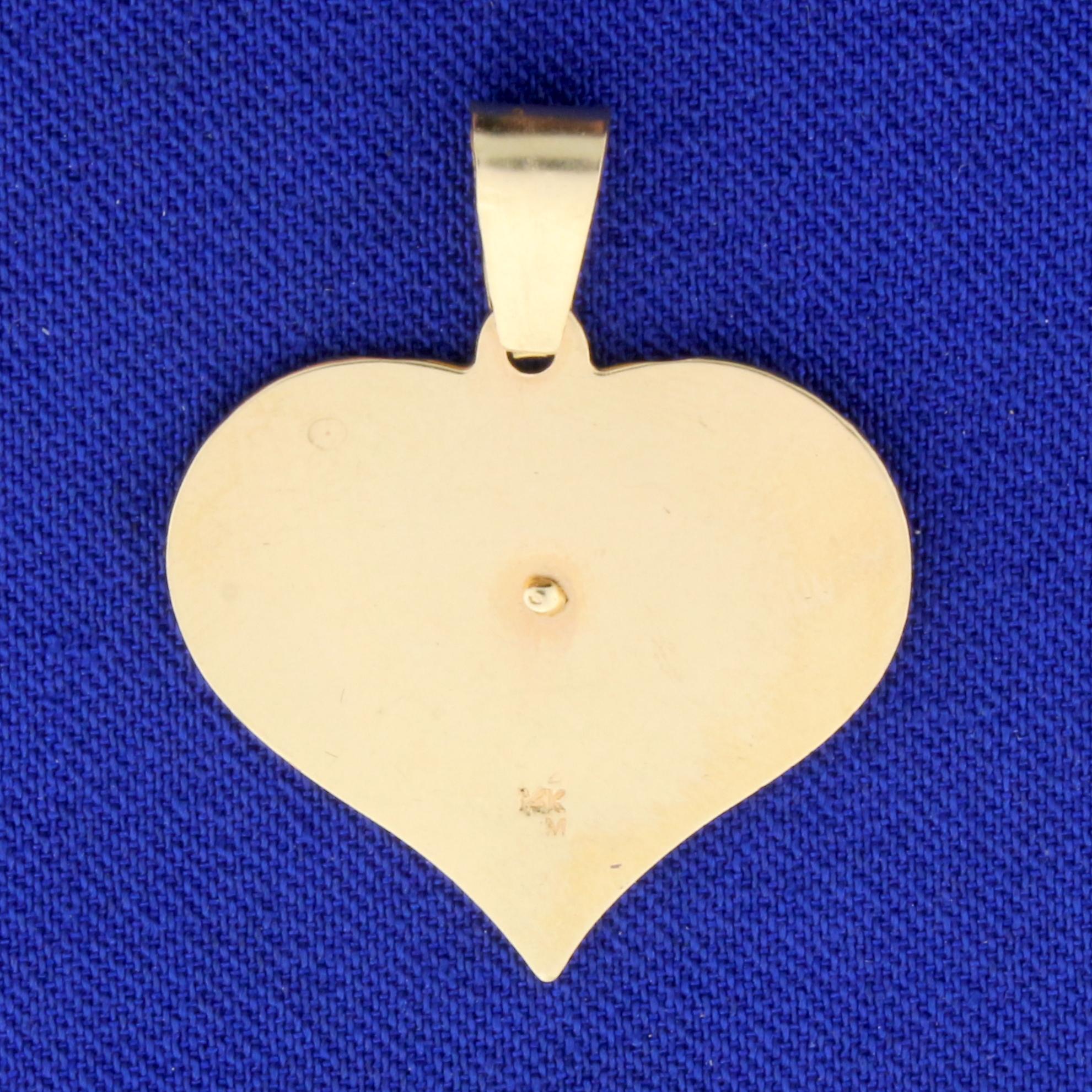 #1 Sweetheart Pendant In 14k Yellow Gold