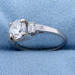 1.4ct Tw Diamond Engagement Ring In Platinum