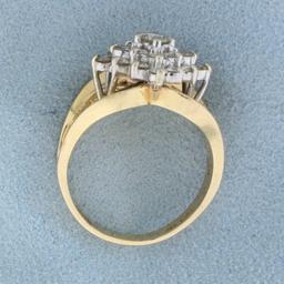 Unique Vintage 1ct Tw Diamond Ring In 14k Yellow Gold