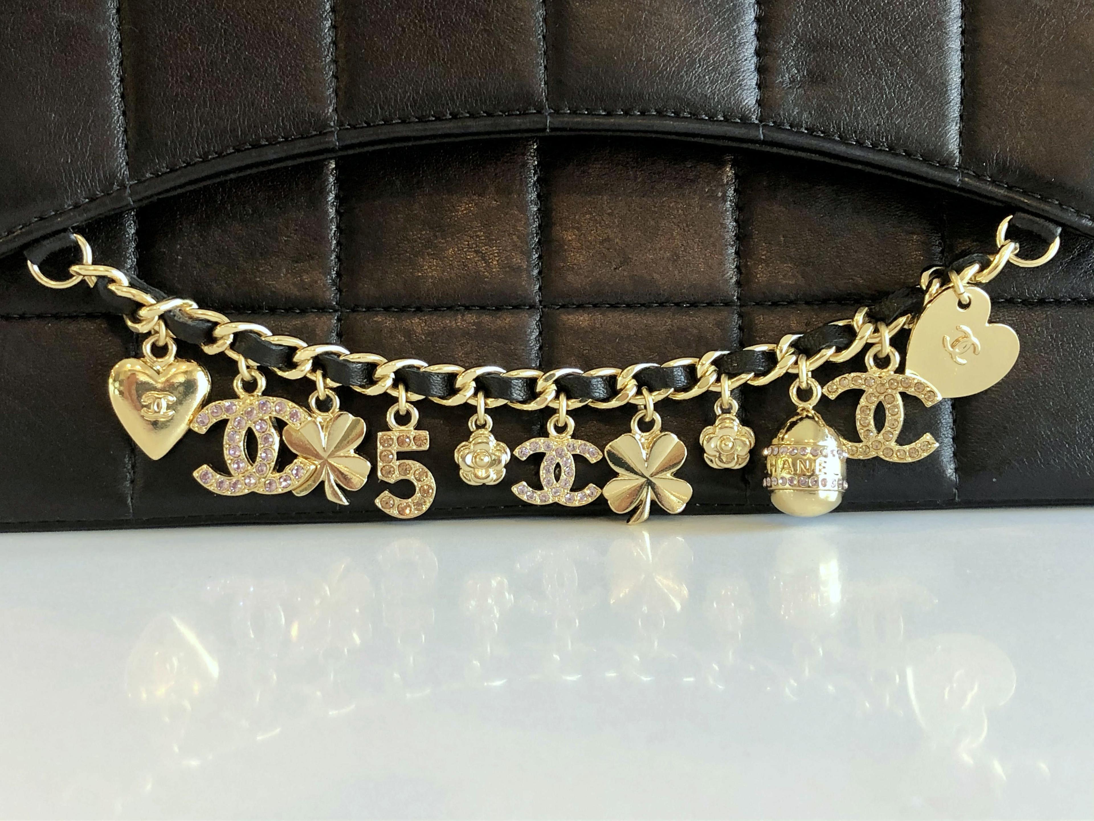 Genuine Chanel Bag Lucky Charm Metallic Finish